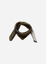 Load image into Gallery viewer, Dark Olive Green Silk Scarf - Soya Concept