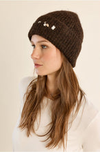 Load image into Gallery viewer, Ladies Knitted Hat Chocolate - Molly Bracken