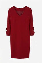 Load image into Gallery viewer, Red Frill Sleeve Dress - Peruzzi
