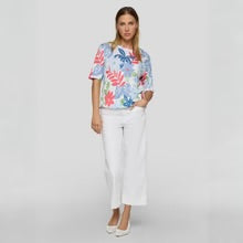 Load image into Gallery viewer, Multicolour T-shirt with bubble hem - Rabe