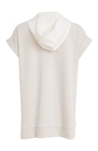 Load image into Gallery viewer, Cream&amp;Stone Hooded Jacket With Stud Front With Pockets And Contrast Panels - Ora