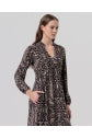 Load image into Gallery viewer, Long V Neck  Print Dress - Surkana