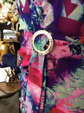 Load image into Gallery viewer, V344 - Buckle Dress - Garnet - Via Veneto