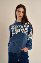 Load image into Gallery viewer, Denim Blue Knitted Sweater - Molly Bracken