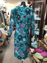 Load image into Gallery viewer, 643- Garden Print  Buckle Dress- Via Veneto
