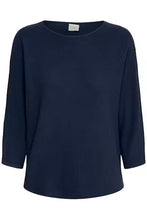 Load image into Gallery viewer, Navy Knitted Jumper - Fransa