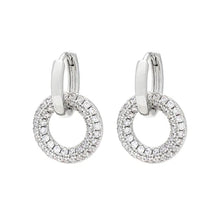 Load image into Gallery viewer, T135EMS - Interlinking Circles Silver Earrings - Knight &amp; Day