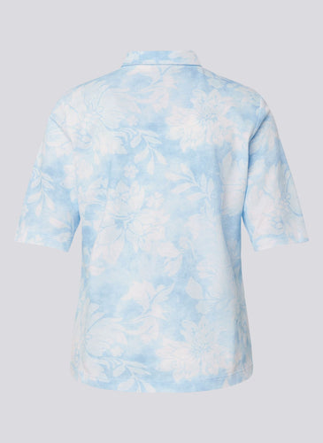 222352 - Blue Printed T-shirt- Rabe