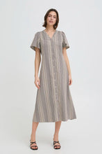Load image into Gallery viewer, Black Check Design Dress - Fransa
