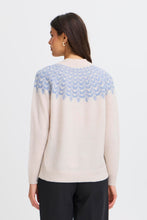 Load image into Gallery viewer, Sky Blue Print Sweater - Fransa