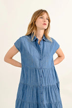 Load image into Gallery viewer, 414- Denim Smock Dress - Molly Bracken