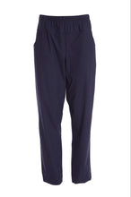 Load image into Gallery viewer, Navy Straight Leg Pull Up Trouser With Pocket - Ora