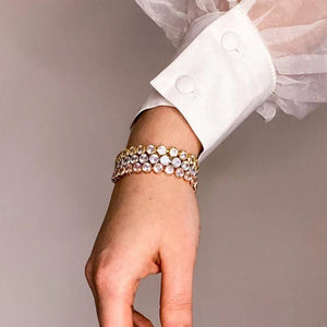 R295BKU - Danna Silver Tennis Bracelet - Knight & Day
