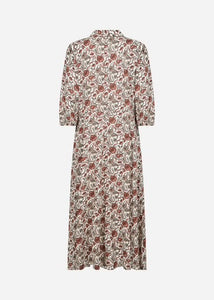 Red Printed Dress - Soya Concept