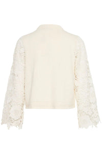 5477- Lace Sleeve Cardigan- Fransa