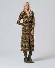 Load image into Gallery viewer, Long V-Neck Shirt Dress - Surkana