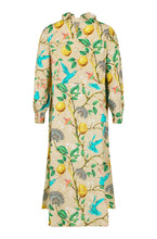 Load image into Gallery viewer, Yellow Lemon &amp; Hummingbird Print Dress - NOEN