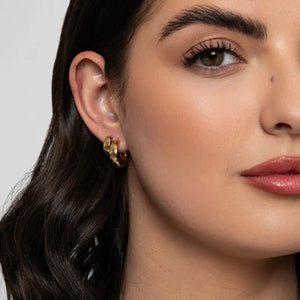 T139EMS - Arielle Medium Hoops - Knight and Day