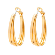 Load image into Gallery viewer, T337ECB - Amalia Gild Hoops - Knight &amp; Day