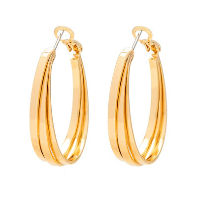 T337ECB - Amalia Gild Hoops - Knight & Day