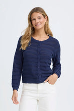 Load image into Gallery viewer, Navy Cardigan - Fransa