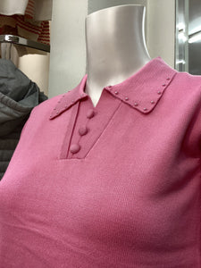 SV353 - Blossom Button-Up with Collar - Castle of Ireland