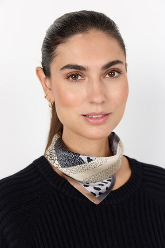 Iron Grey Silk Scarf - Soya Concept
