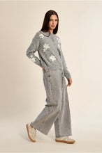 Load image into Gallery viewer, Ash Grey Knitted Cardigan - Molly Bracken