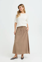 Load image into Gallery viewer, Coco Brown Linen Mix Skirt - Fransa