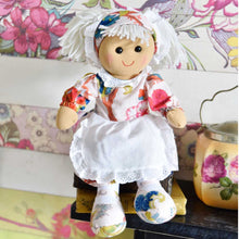 Load image into Gallery viewer, Rag Doll with Exotic Flower Pink Dress