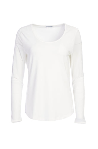 25106 - Mesh Sleeve Top - Cream - Naya