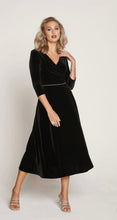 Load image into Gallery viewer, 78732- Midnight Velvet Dress- Tia