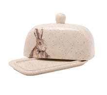 Load image into Gallery viewer, 1112 - Meg Hawkins Butter Dish with Hare - Widdop