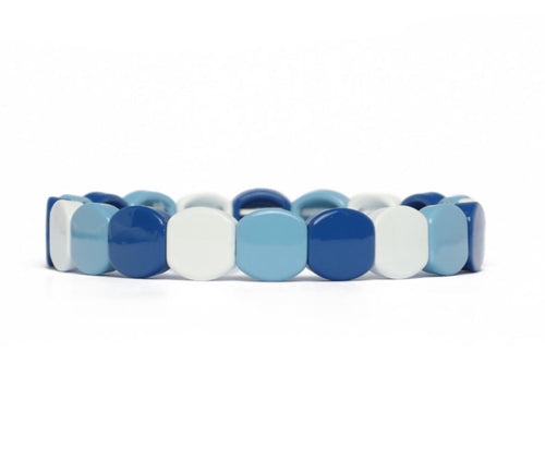 243003 - Blue and White Title Bracelets - Zelly