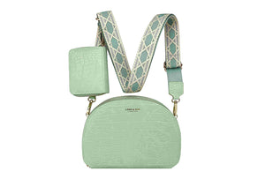 GZ9007- Croc Fabric Crossbody Bag