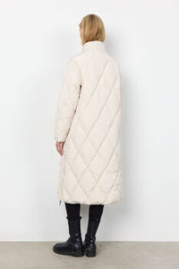 Nina 25- Long Cream Coat - Soya Concept