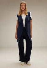 Load image into Gallery viewer, 253671- Navy Sleeveless Cardigan - Street One