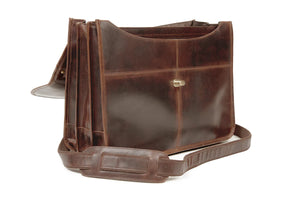 TK10060BRN - Ballyjohnboy Brief case - Brown - Tinnakeenly Leather