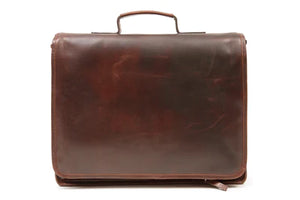 TK192BRN - Large Satchel Bag - Brown - Tinnakeenly Leathers