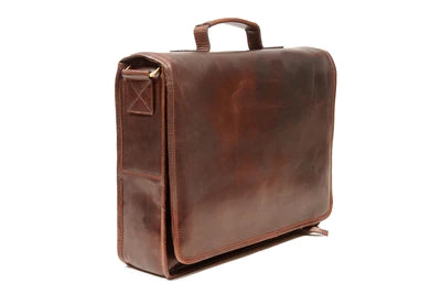 TK192BRN - Large Satchel Bag - Brown - Tinnakeenly Leathers