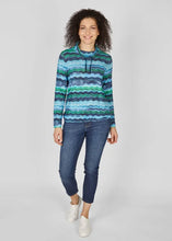 Load image into Gallery viewer, 121357- Rabe Pattern Cowl Neck Top