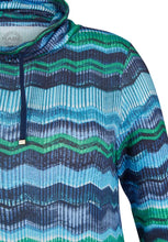 Load image into Gallery viewer, 121357- Rabe Pattern Cowl Neck Top