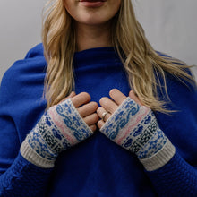 Load image into Gallery viewer, 4002602 - Nordic Blue Fingerless Gloves - Zella