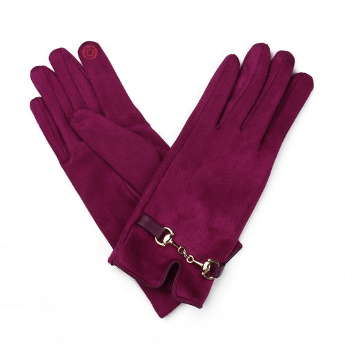 4003109 - Snaffle Detail Hot Pink Glove - Zelly