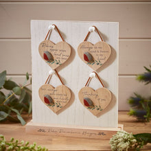 Load image into Gallery viewer, Robin Pebble Heart Hanger