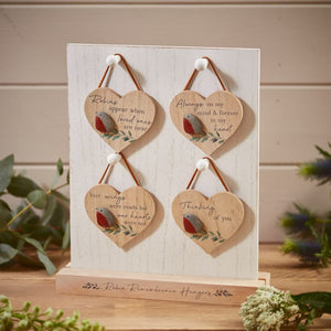 Robin Pebble Heart Hanger