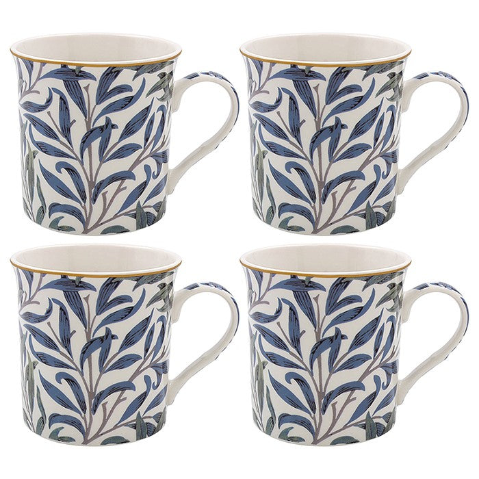 William Morris- Willow Bough- Set of 4 Mugs