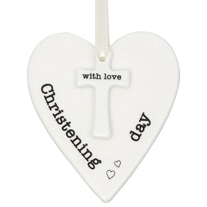 Christening Day Heart Plaque