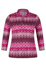 Load image into Gallery viewer, Pink Print Blouse with Collar - Rabe