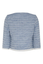 Load image into Gallery viewer, 78628- Blue &amp; Cream Dress &amp; Jacket - Tia